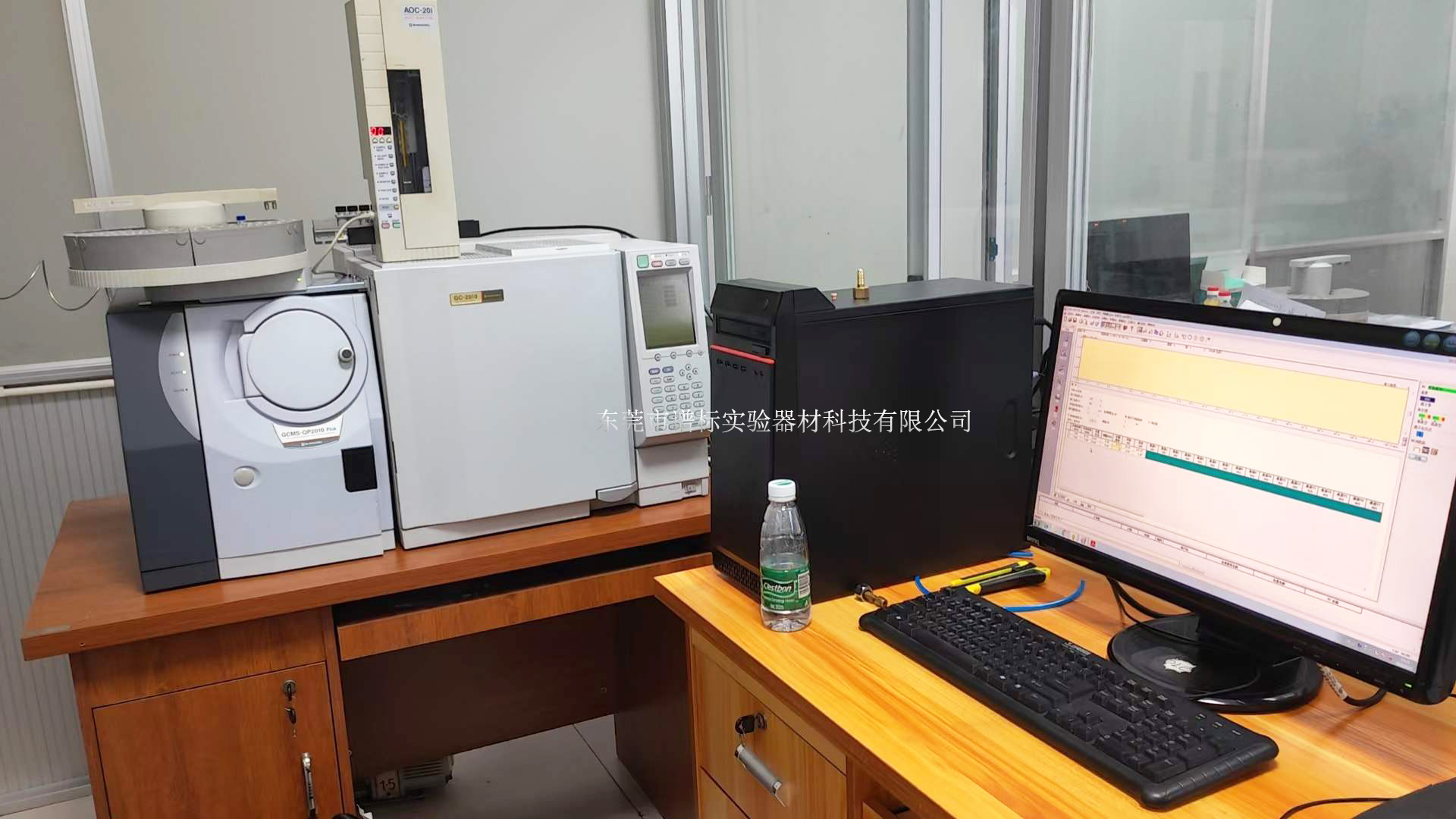 安捷倫氣質(zhì)聯(lián)用儀GCMS，QP2010PLUS+塔盤及其他前處理設備在廣州安裝調(diào)試完畢