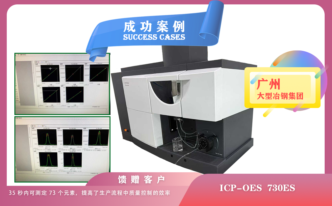 25年06月18日廣州大型冶鋼集團使用安捷倫ICP 730ES，35 秒內(nèi)可測定 73 個元素